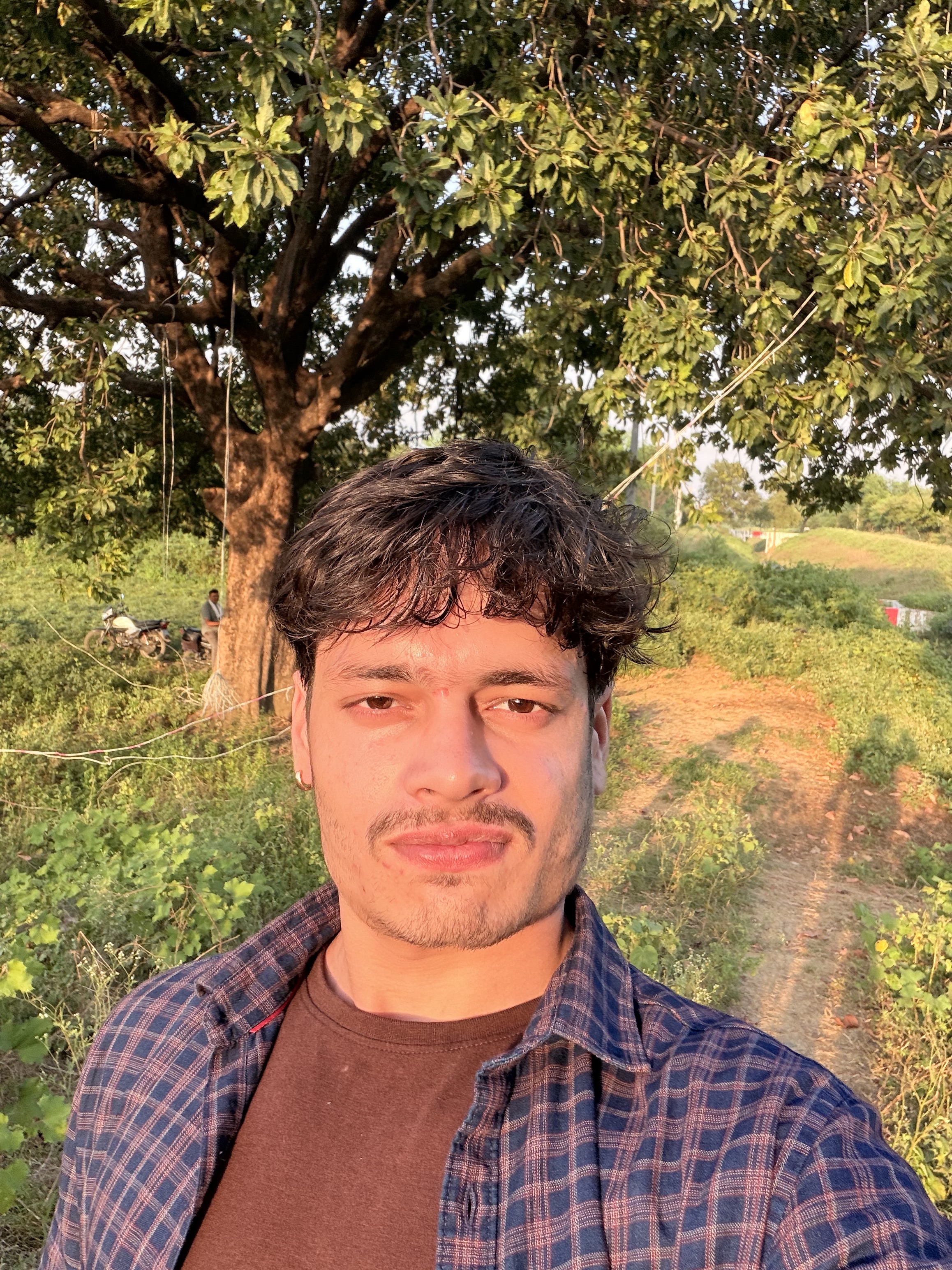 outdoor selfie