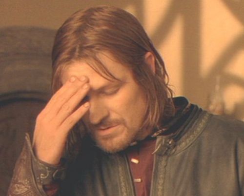 boromir facepalm — registering a company in india is pain in the ass